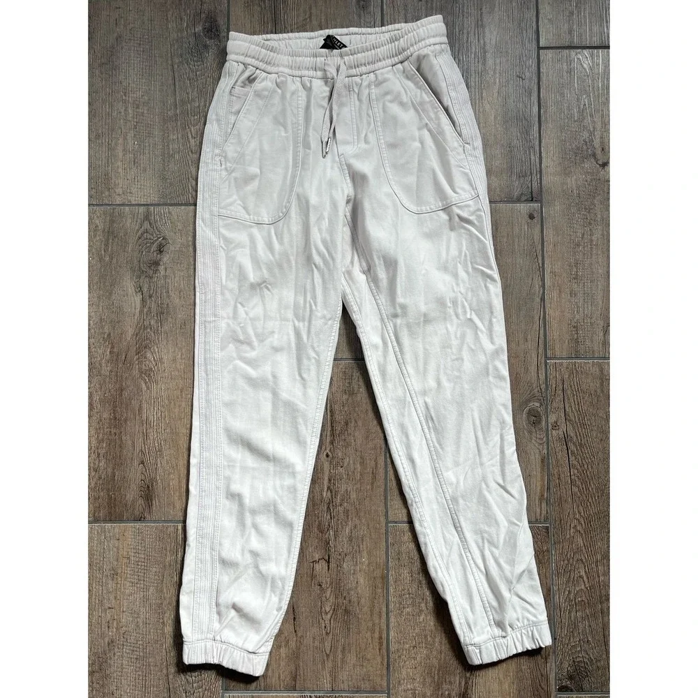 Athleta Farallon Joggers Off White Drawstring Ankle Pants Women's Size 0 - Picture 2 of 8